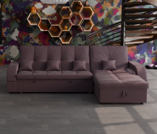 Диваны с ящиком для белья, Модульный диван Майами-2,микровелюр,антивандальная и водостойкая ткань,венеция