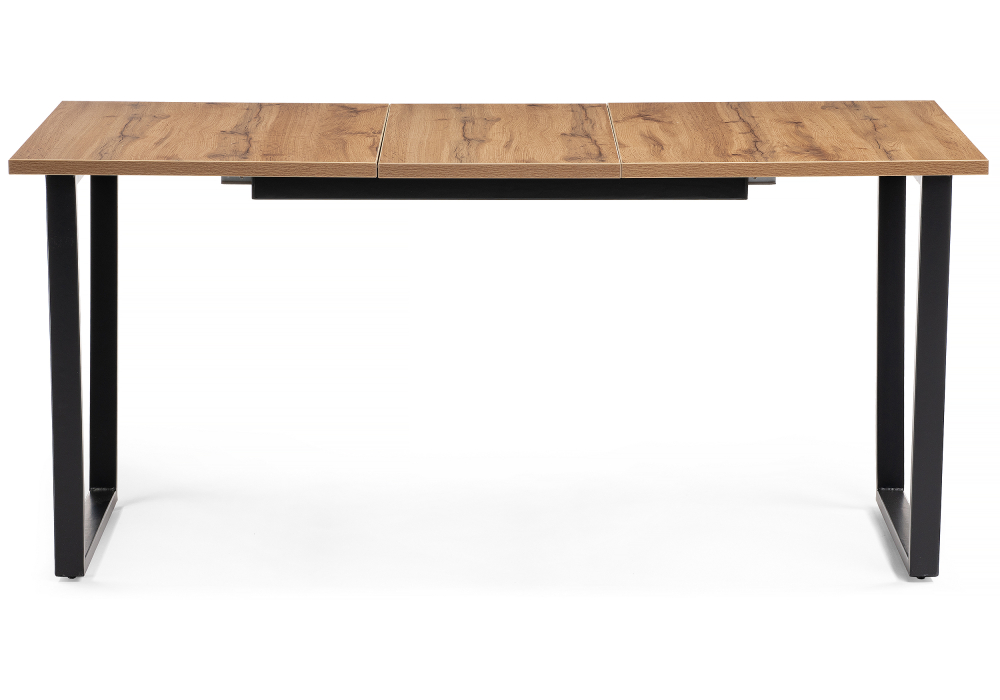 Обеденные столы, Стол деревянный раскладной Лота Лофт 120 25 мм (матовый черный)