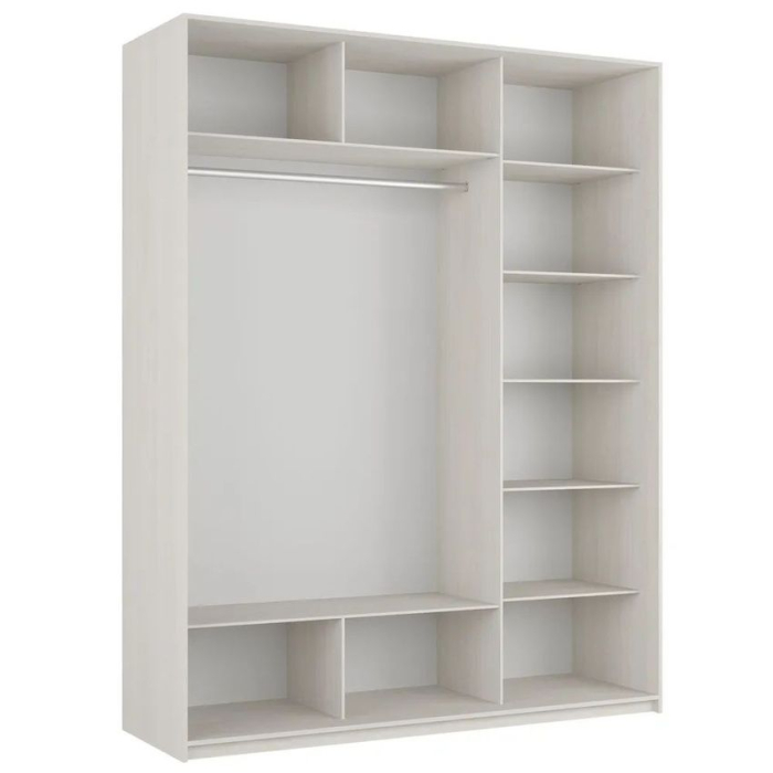 Шкафы-купе 3-х дверные, Шкаф-купе Прайм 3-х дверный Стекла хаки/ДСП/Доводчики 210х57х230