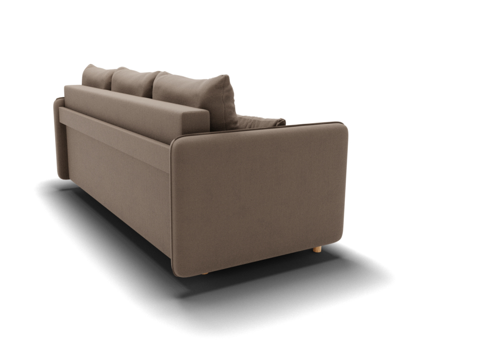 Диваны кровати со спальным местом, Прямой диван Санти,еврокнижка,велюр