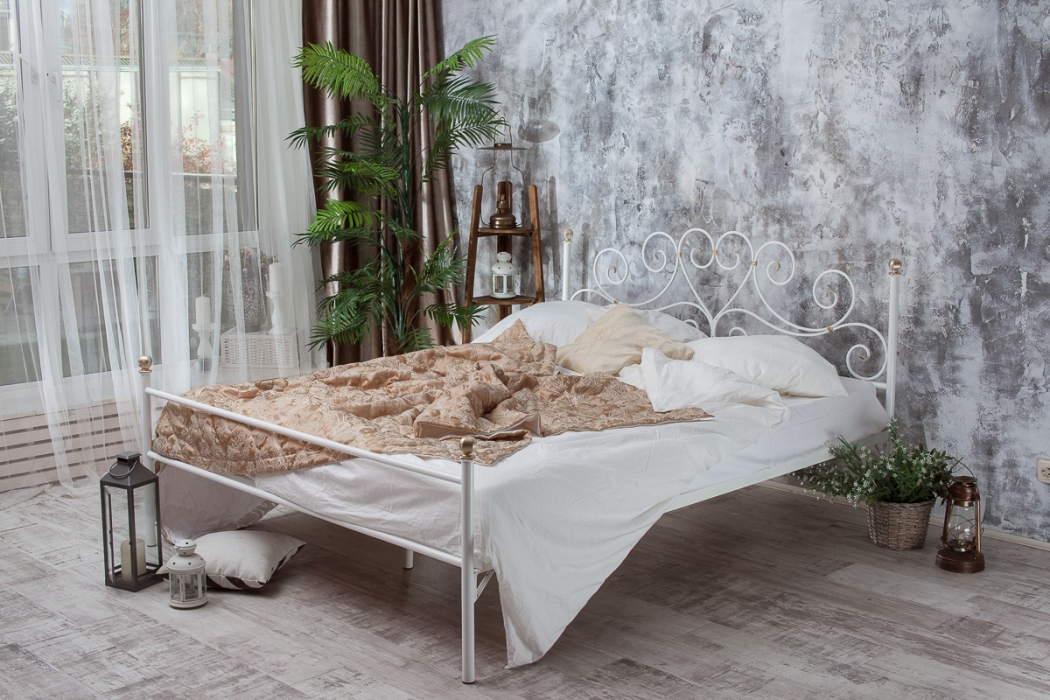 Кованые кровати, Кованая кровать Кармен 1.4 с одной спинкой