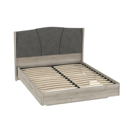 Кровать ШЕР КР-23-16-14, дуб серый, alpina 14