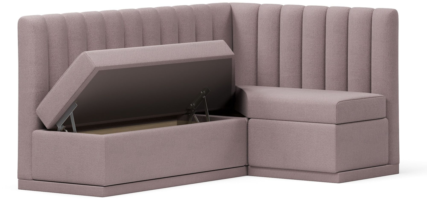 Диваны угловые, Кухонный угловой нераскладной диван Кафф, велюр