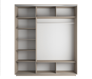 Шкаф-купе Экспресс Медиум (1 зеркало) трио 2400 x 2400 x 600