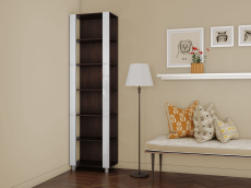 Открытые, Стеллаж модульный Универсальный 35х44х240 Белое стекло