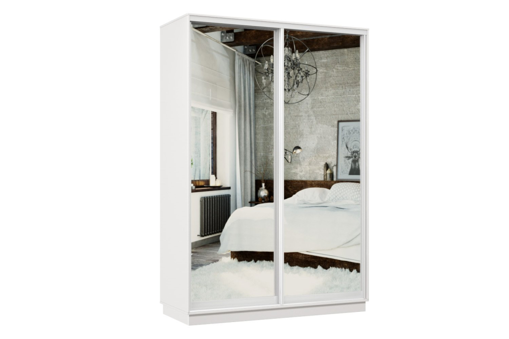 Шкафы-купе, Шкаф-купе Премьер 02 белый
