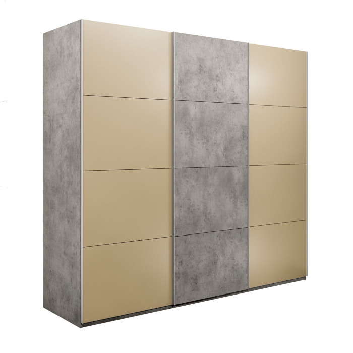 Шкафы-купе 3-х дверные, Шкаф-купе Эста 3-х дверный ДСП/Стекла фисташка/Доводчик 240х66х240