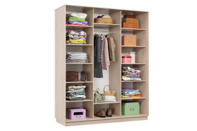 Шкаф-купе Премьер Лайт 30 (11;11;11) трехдверный