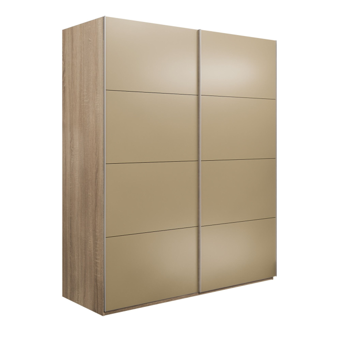 Шкафы-купе 2-х дверные, Шкаф-купе Эста 2-х дверный Стекла фисташка/Доводчик 180х66х240