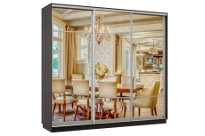 Шкафы-купе 3-х дверные, Шкаф-купе Премьер Лайт 56 (11;11;11) трехдверный