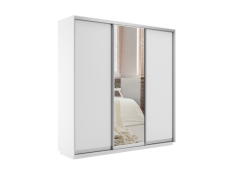 Шкафы-купе 3-х дверные, Шкаф-купе Экспресс Медиум (1 зеркало) трио 2200 x 2400 x 450