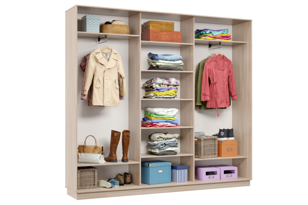 Шкафы-купе 3-х дверные, Шкаф-купе Премьер Лайт 55 (11;08;11) трехдверный