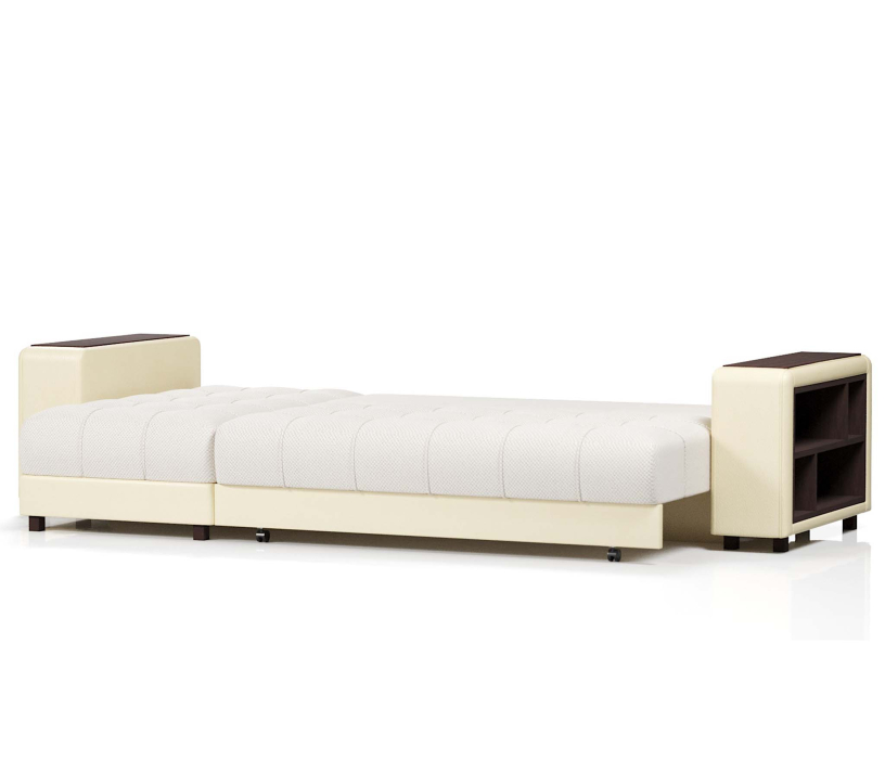 Диваны угловые в гостиную, Диван-кровать угловой  Дубай еврокнижка,велюр+экокожа