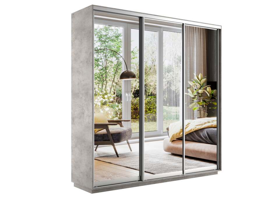 Шкафы-купе, Шкаф-купе Экспресс Экспенс трио 2400 x 2400 x 600