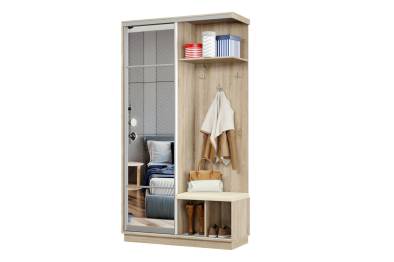 Прихожая Премьер 03 Лайт Мини 11 Правая Мягкая