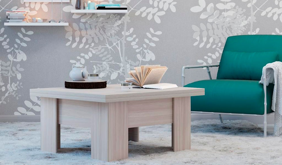 Столы-трансформеры, Стол журнальный Бета трансформер, ясень шимо светлый