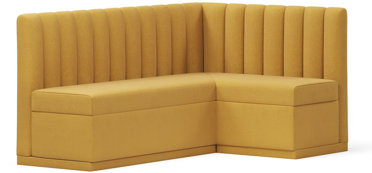 Диваны угловые, Кухонный угловой нераскладной диван Кафф, велюр