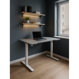 Компьютерный стол Маркос с механизмом подъема 140х80, белый
