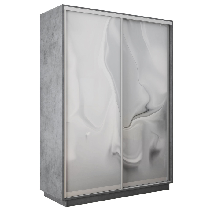 Шкафы-купе 2-х дверные, Шкаф-купе Экспресс 2-х дверный Фотопечать Шелк Стекла 120х60х220