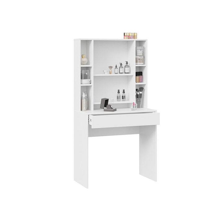 С зеркалом, Стол туалетный Салли, белый