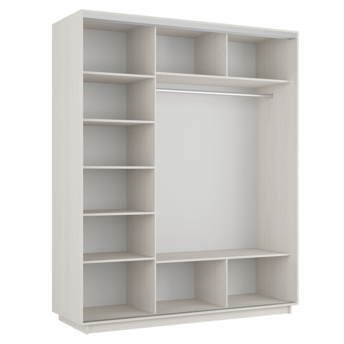 Шкафы-купе 3-х дверные, Шкаф-купе Экспресс 3-х дверный Фотопечать Квадрат Стекла 180х60х240