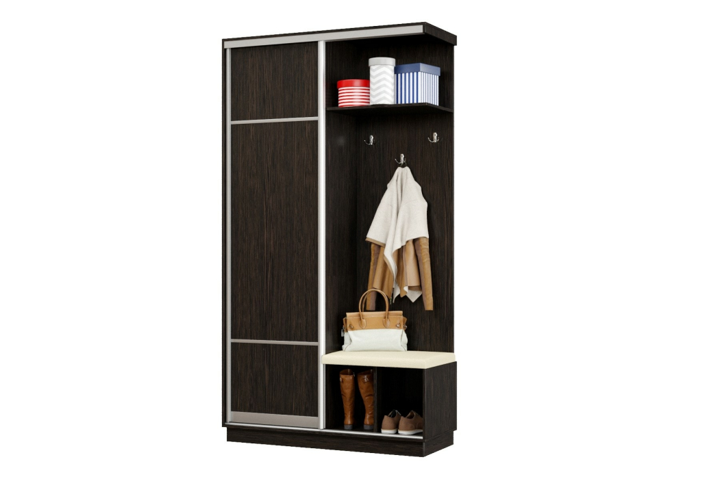 Прихожие, Прихожая Премьер 02 Лайт 08 Правая Мягкая