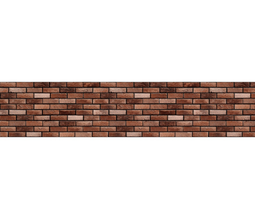 Панели СPL, Панель CPL "Кирпич Гранж" красный 3050*610*6