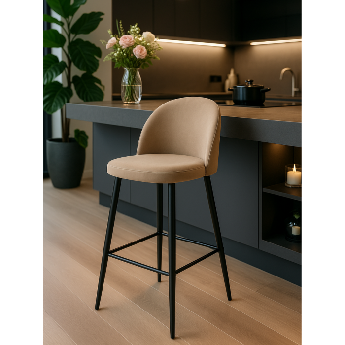 Стулья, Барный стул Амизуре,велюр