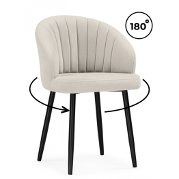 Стул на металлокаркасе Бэнбу крутящийся marseille данс (чёрный)