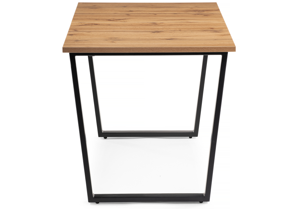 Обеденные столы, Стол деревянный раскладной Лота Лофт 120 25 мм (матовый черный)