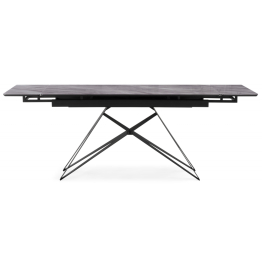 Стеклянный стол Блэкберн new 140(200)х80х75