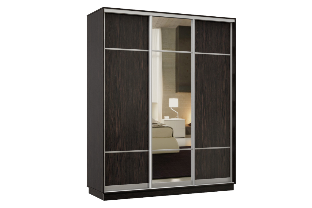 Шкафы-купе, Шкаф-купе Премьер Лайт 21 (08;11;08) трехдверный