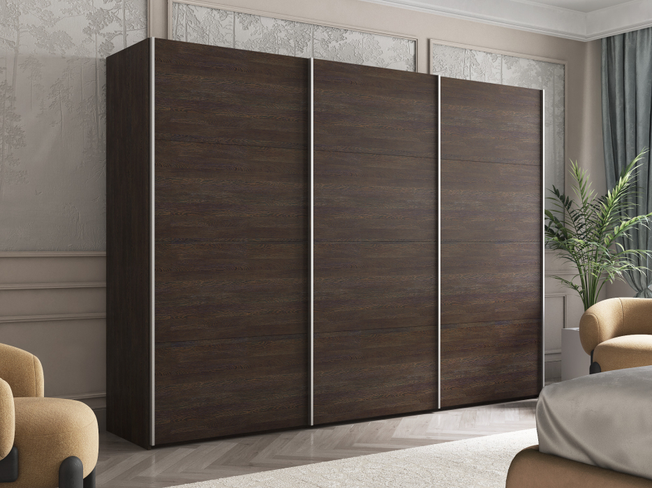 Шкафы-купе 3-х дверные, Шкаф Эста трио ЛДСП 2400 x 2400 x 660