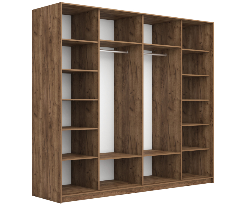 Шкафы-купе 2-х дверные, Шкаф-купе Прайм ДСП/Стекло белое, 220х57х230