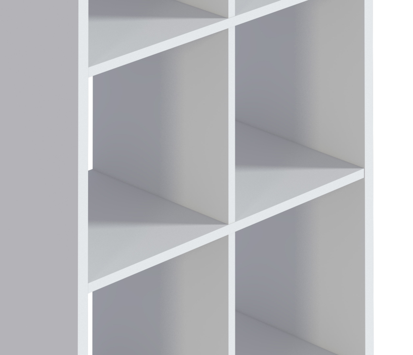 Стеллажи, Стеллаж Кито СБ-3242 Белый с ящиками