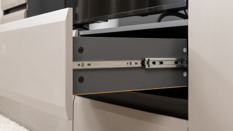 Тумба под ТВ Сидней 13.63, антрацит, веллюто капучино