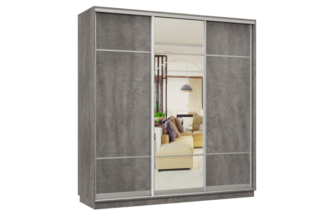 Шкафы-купе 3-х дверные, Шкаф-купе Премьер Лайт 33 (08;11;08) трехдверный