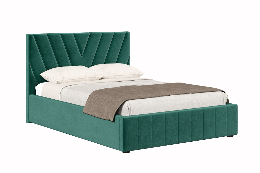 Мягкая кровать, Кровать Палермо 1200, велюр