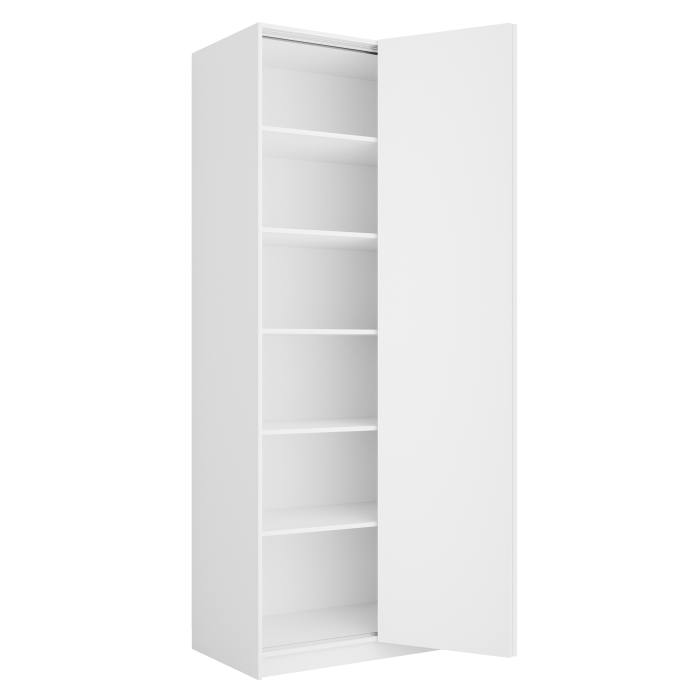 Шкафы распашные, Шкаф складной Е1 Локер ("Гармошка" с системой Push to Move/Правый)101х52,5х220 см, с полками