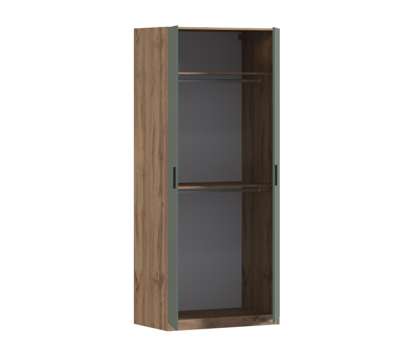 Для одежды, Шкаф двухдверный Макс 1000 мм, вариант №4 (ЛДСП, корпус дуб вотан)
