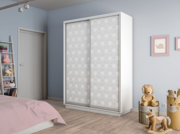 Шкаф-купе Экспресс 2-х дверный Фотопечать Калейдоскоп Стекла 140х45х220