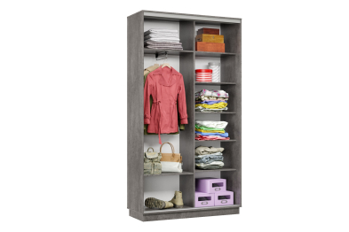 Шкаф-купе Премьер Лайт 01 Мини Ф-1356 двухдверный