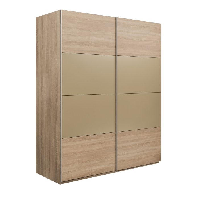 Шкафы-купе 2-х дверные, Шкаф-купе Эста 2-х дверный ДСП/Стекла фисташка/Доводчик 200х66х240