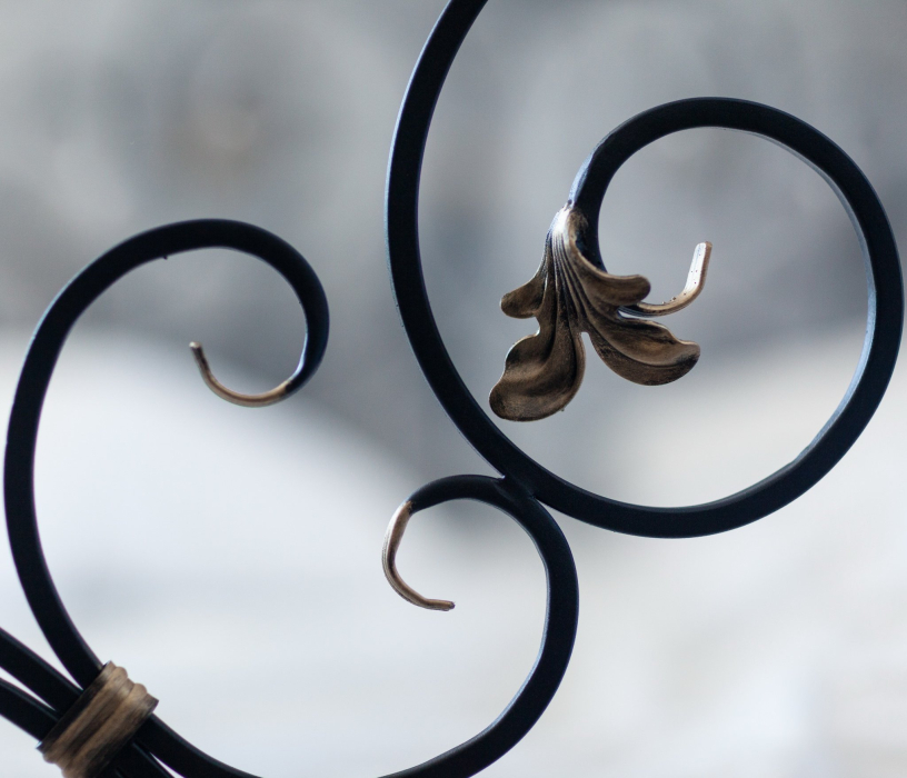 Кованые кровати, Кованая кровать Афина 1.8 с одной спинкой