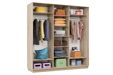 Шкаф-купе Премьер Лайт 42 (11;08;11) трехдверный