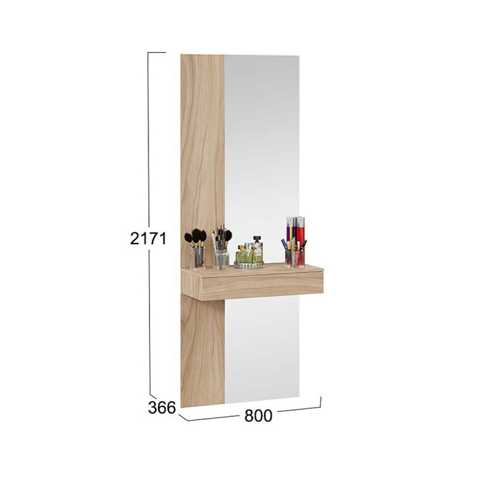 Тумбы, Тумба подвесная с зеркалом Порто, яблоня беллуно