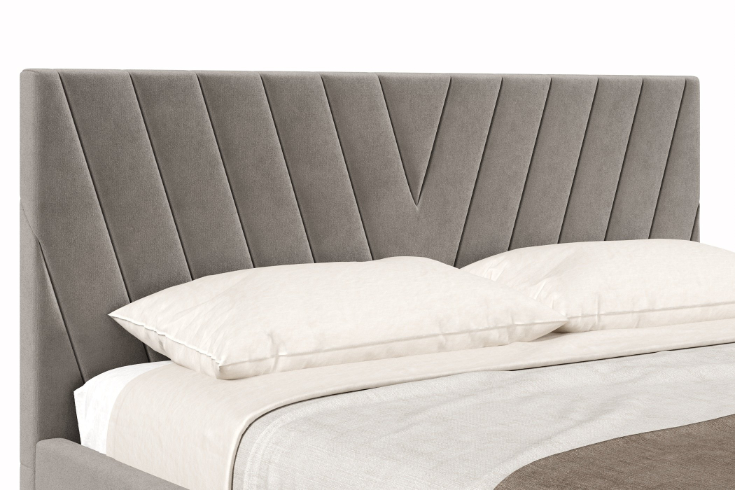 Мягкая кровать, Кровать Палермо 1800 с подъёмным механизмом, велюр