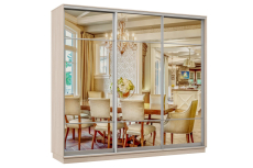 Шкафы-купе 3-х дверные, Шкаф-купе Премьер Лайт 63 (11;11;11) трехдверный