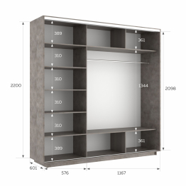 Шкаф-купе Экспресс 3-х дверный Фотопечать Шелк Стекла 180х60х220