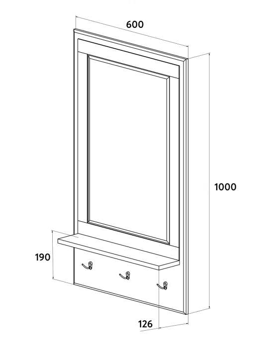 Зеркала в спальню, Зеркало ДримСтар ДС-41